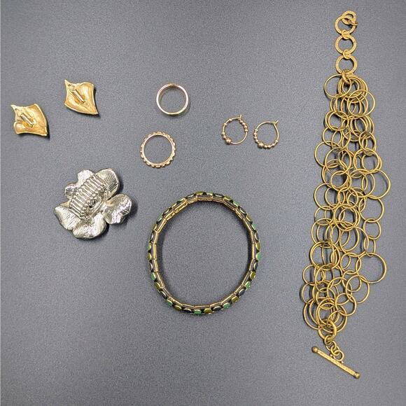 10 pc Jewelry Lot – Plunder Necklace, 14K Vermeil Peridot Pendant and more - Picture 7 of 10